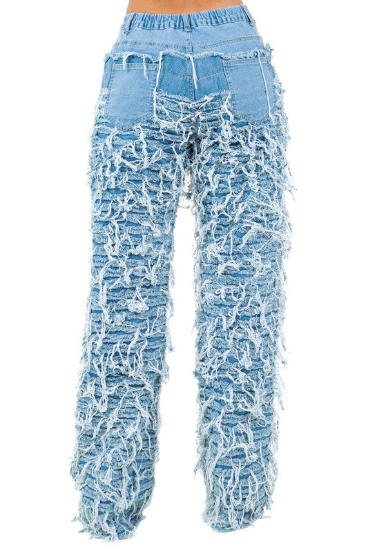 SHATTER CHIC - Distressed jeans